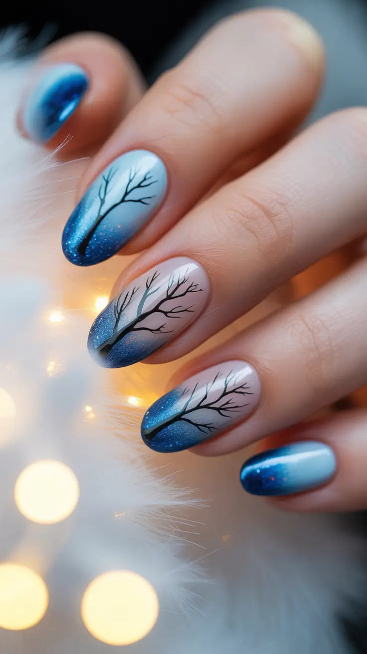23 Blue Christmas Nails Ideas 2025 That Will Make Your Holiday Look Sparkle