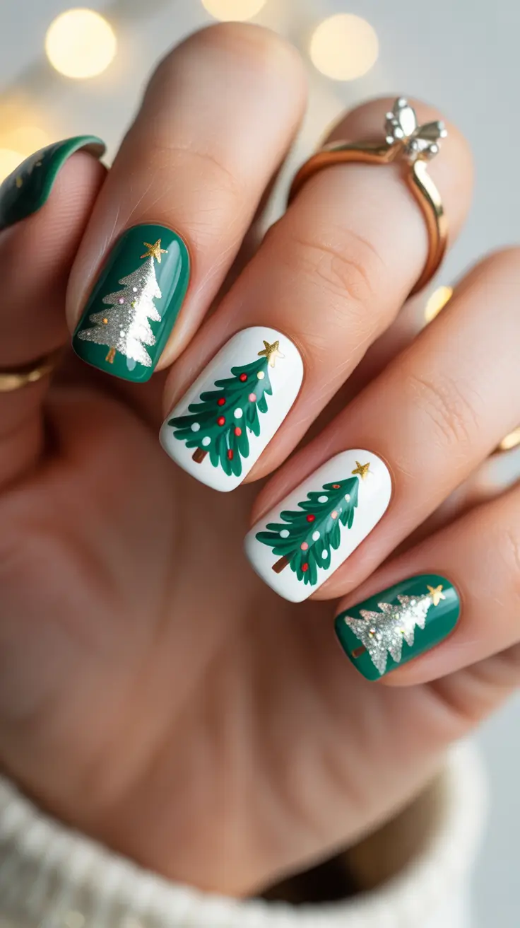 24 Christmas Tree Nails Ideas 2025: Festive, Chic & Totally Wearable Holiday Manicures