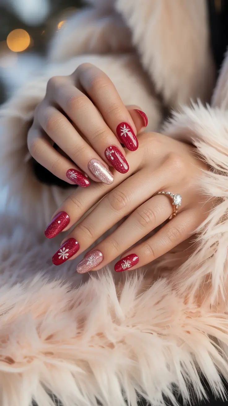 23 Red Winter Nails Ideas 2025–2026: Elegant, Festive & Timeless Manicure Trends