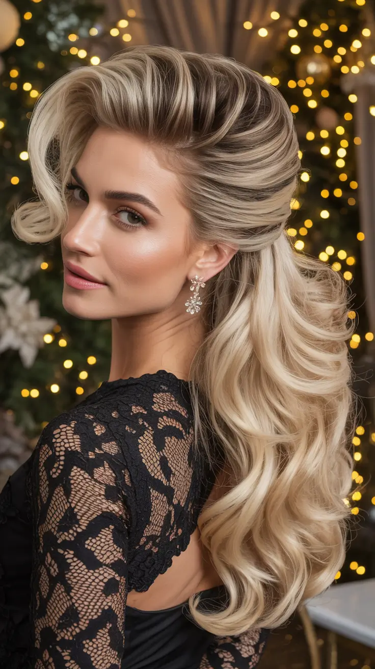 22 Christmas Party Hairstyles Ideas 2025 That Will Make You Shine All Night