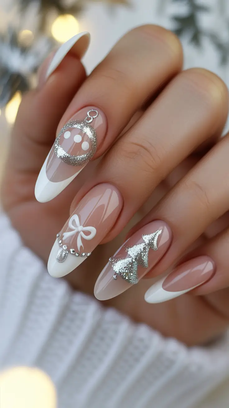 24 Christmas French Nails Ideas 2025: Elegant, Festive, and Timeless Holiday Manicures