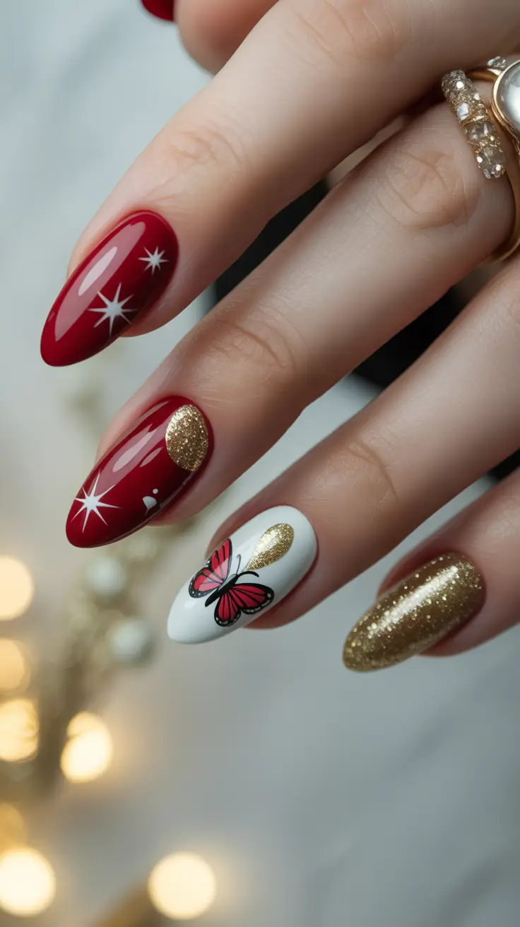 23 Easy Christmas Nails Ideas 2025 to Spark Holiday Magic at Your Fingertips