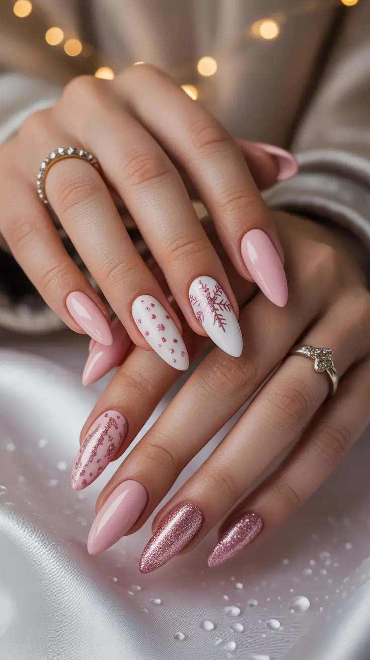 25 Pink Christmas Nails Ideas 2025: Festive, Chic & Totally On-Trend