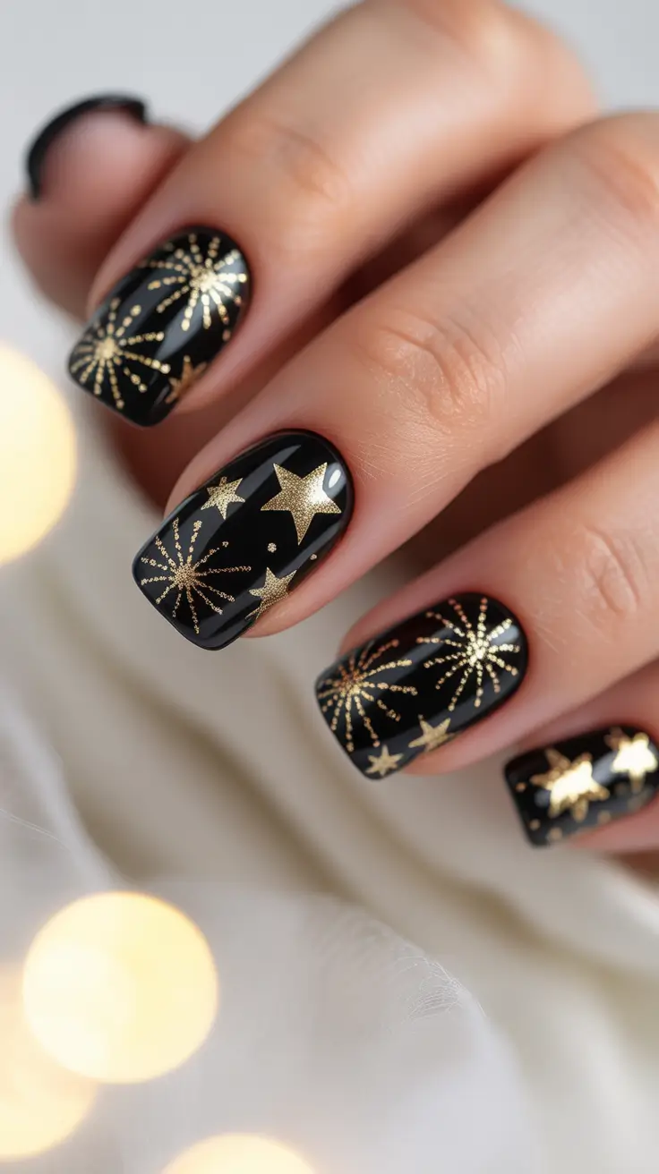 23 Black Christmas Nails Ideas 2025: Elegant, Bold & Festive Winter Nail Designs