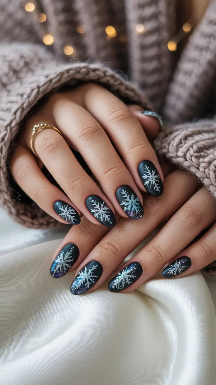 24 Snowflake Winter Nail Ideas 2025–2026: Chic, Cozy, and Frost-Inspired Manicures