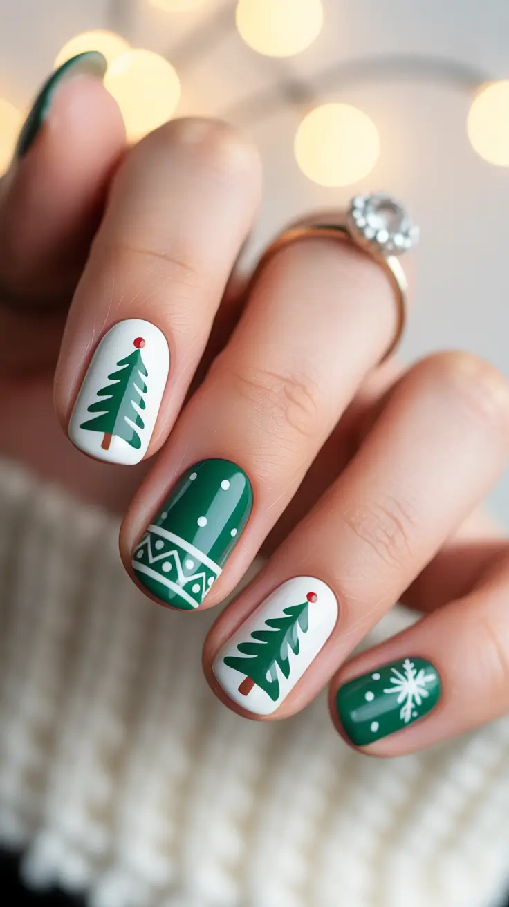 24 Christmas Tree Nails Ideas 2025: Festive, Chic & Totally Wearable Holiday Manicures