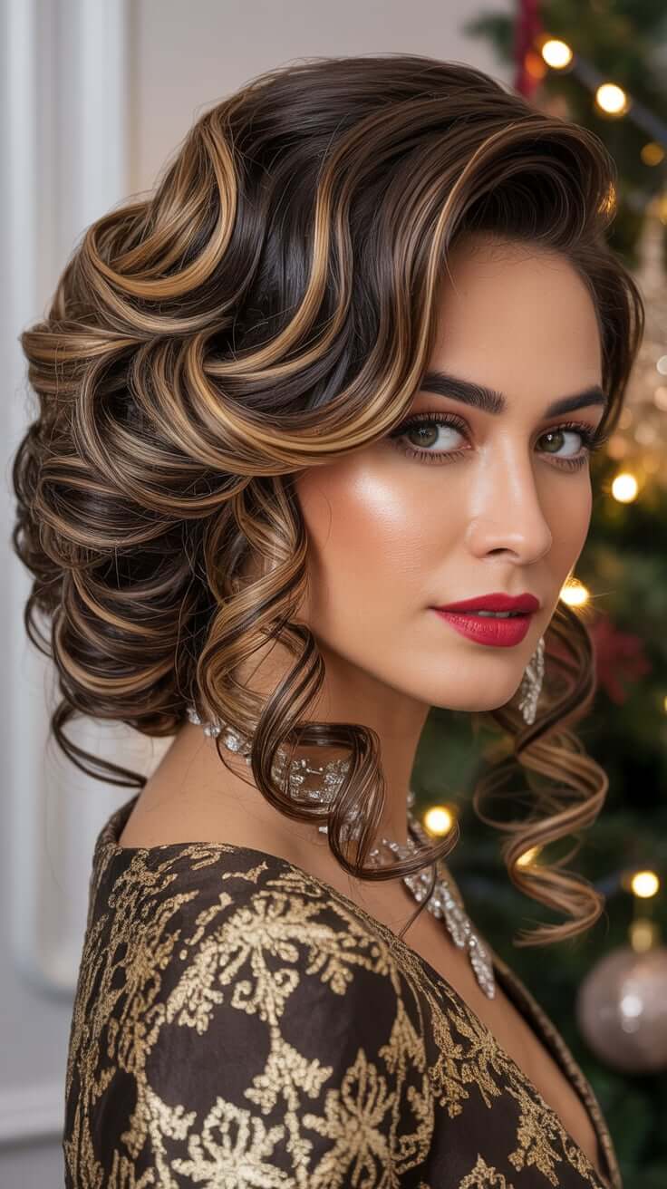 22 Christmas Party Hairstyles Ideas 2025 That Will Make You Shine All Night