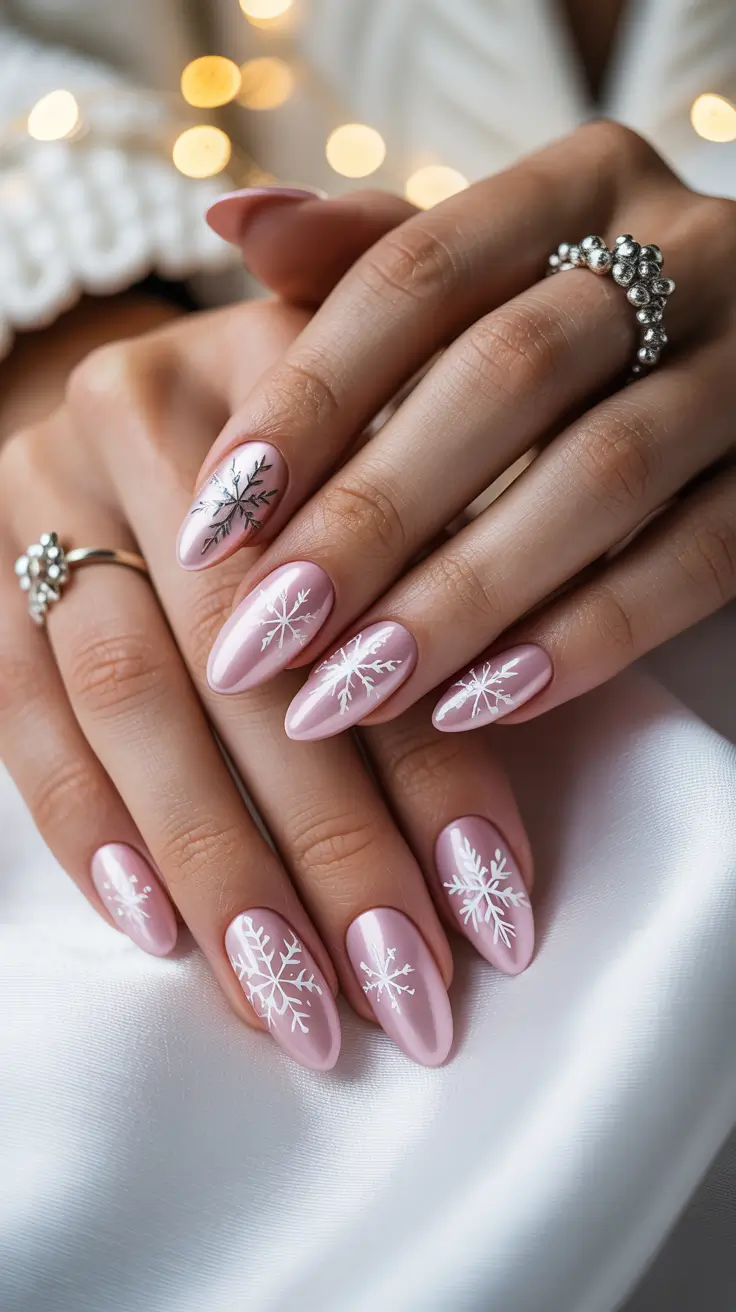 24 Snowflake Winter Nail Ideas 2025–2026: Chic, Cozy, and Frost-Inspired Manicures