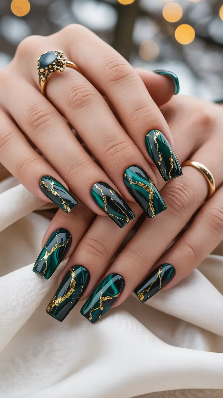 24 Stunning Coffin Winter Nails Design and Color Ideas 2025–2026 for a Chic Seasonal Look