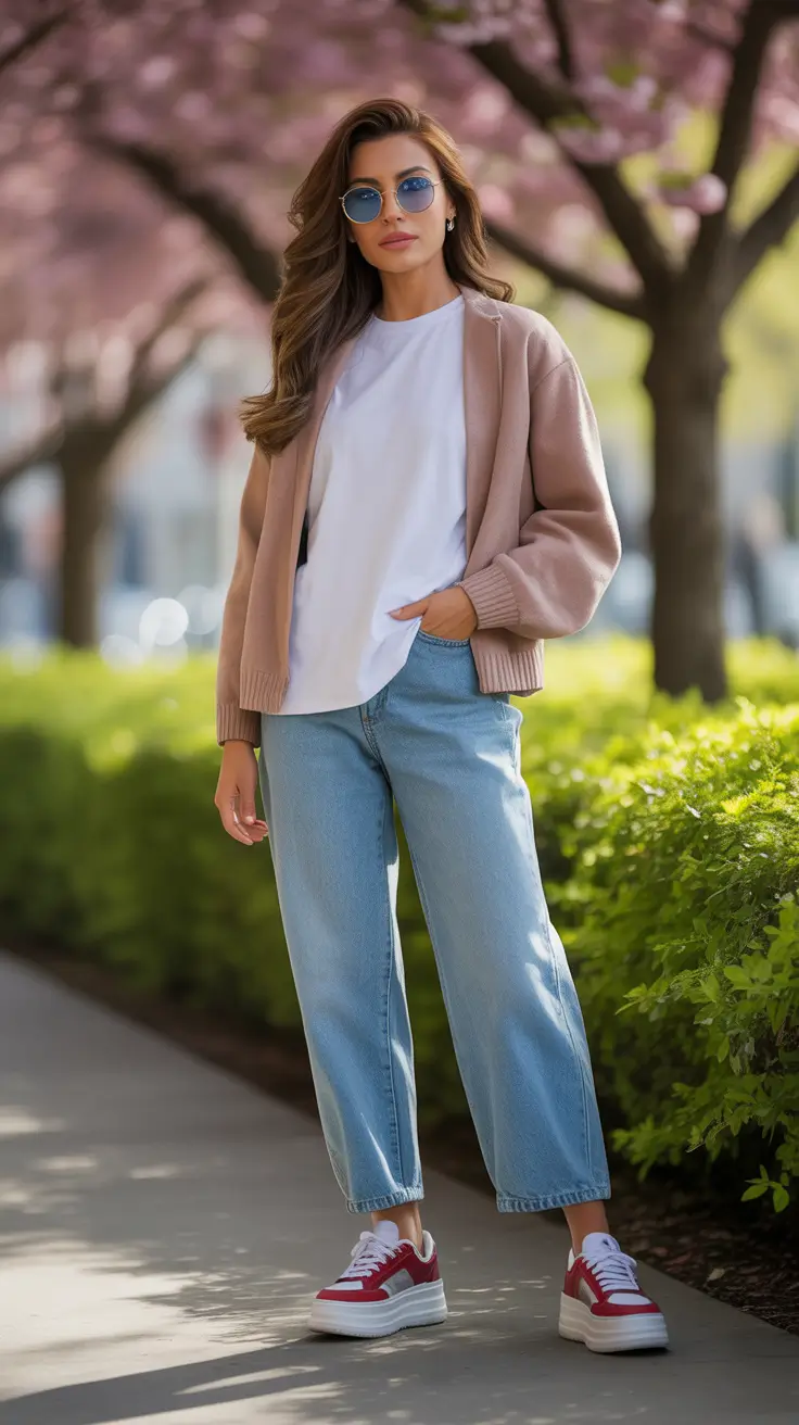 25 Spring Sneakers Outfit Ideas for 2026 That Feel Fresh, Modern, and Wearable