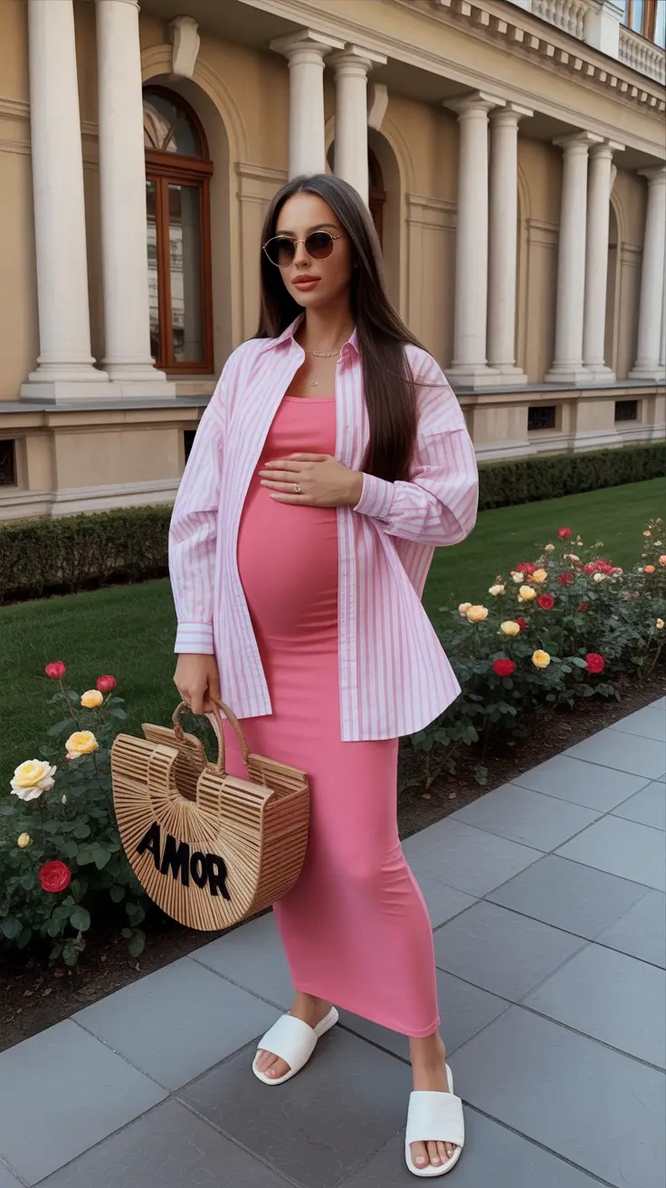 23 Light Spring Outfit for Pregnant Women 2026 That Feel Fresh, Comfortable, and Stylish