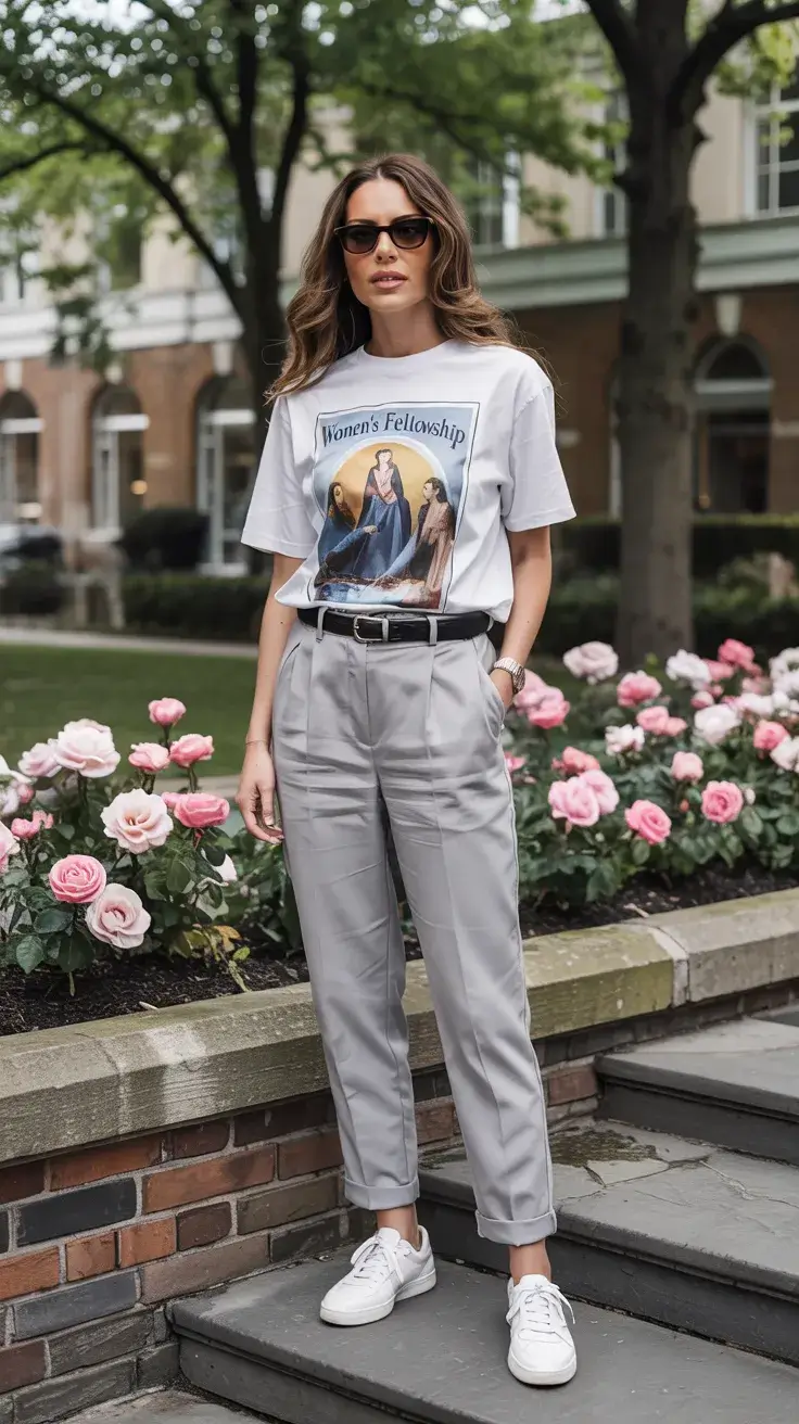 24 Stylish Spring Outfit with a T-Shirt for Women 2026: Trendy Casual Looks