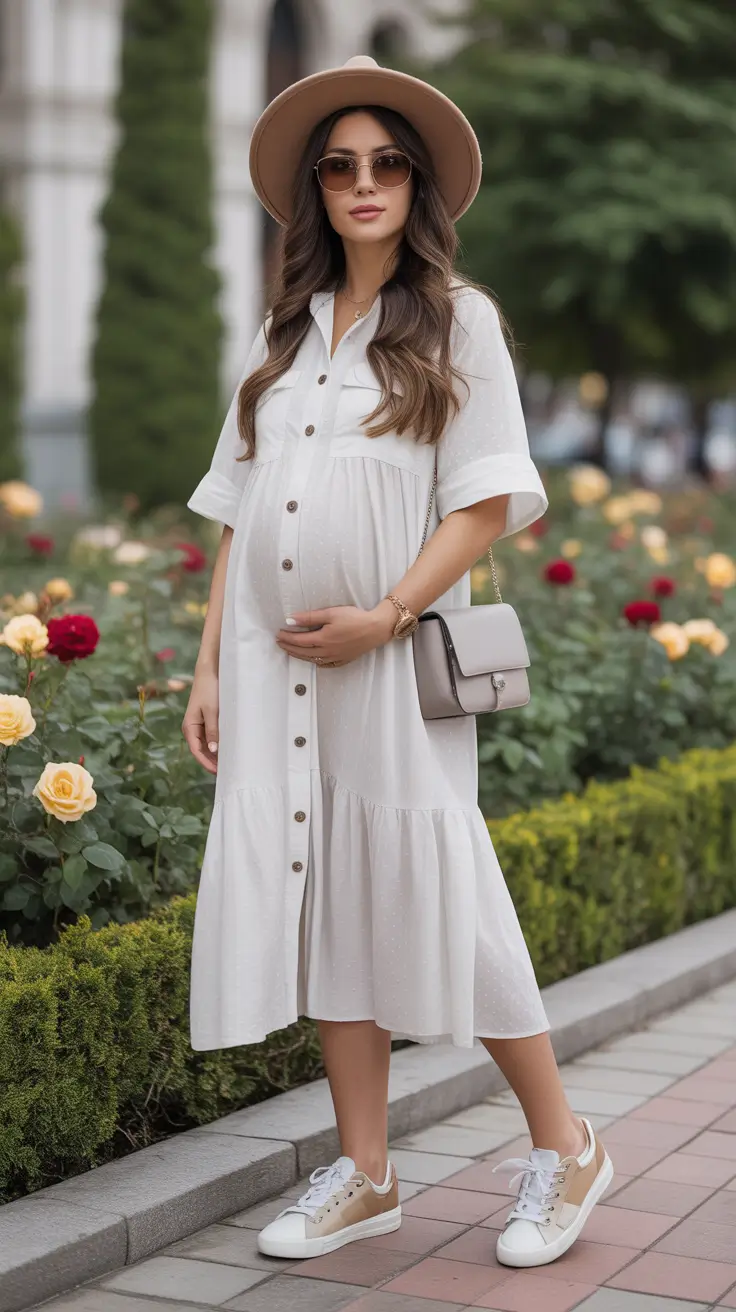 23 Light Spring Outfit for Pregnant Women 2026 That Feel Fresh, Comfortable, and Stylish