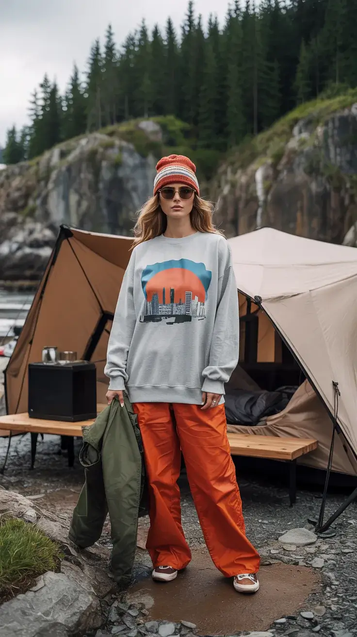 23 Trendy Camping Outfits for Spring 2026 That Are Comfortable and Chic