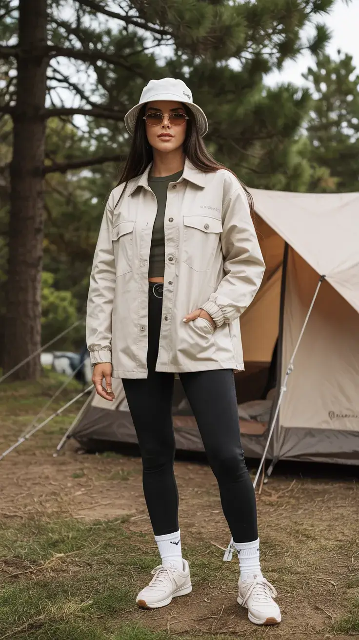 23 Trendy Camping Outfits for Spring 2026 That Are Comfortable and Chic