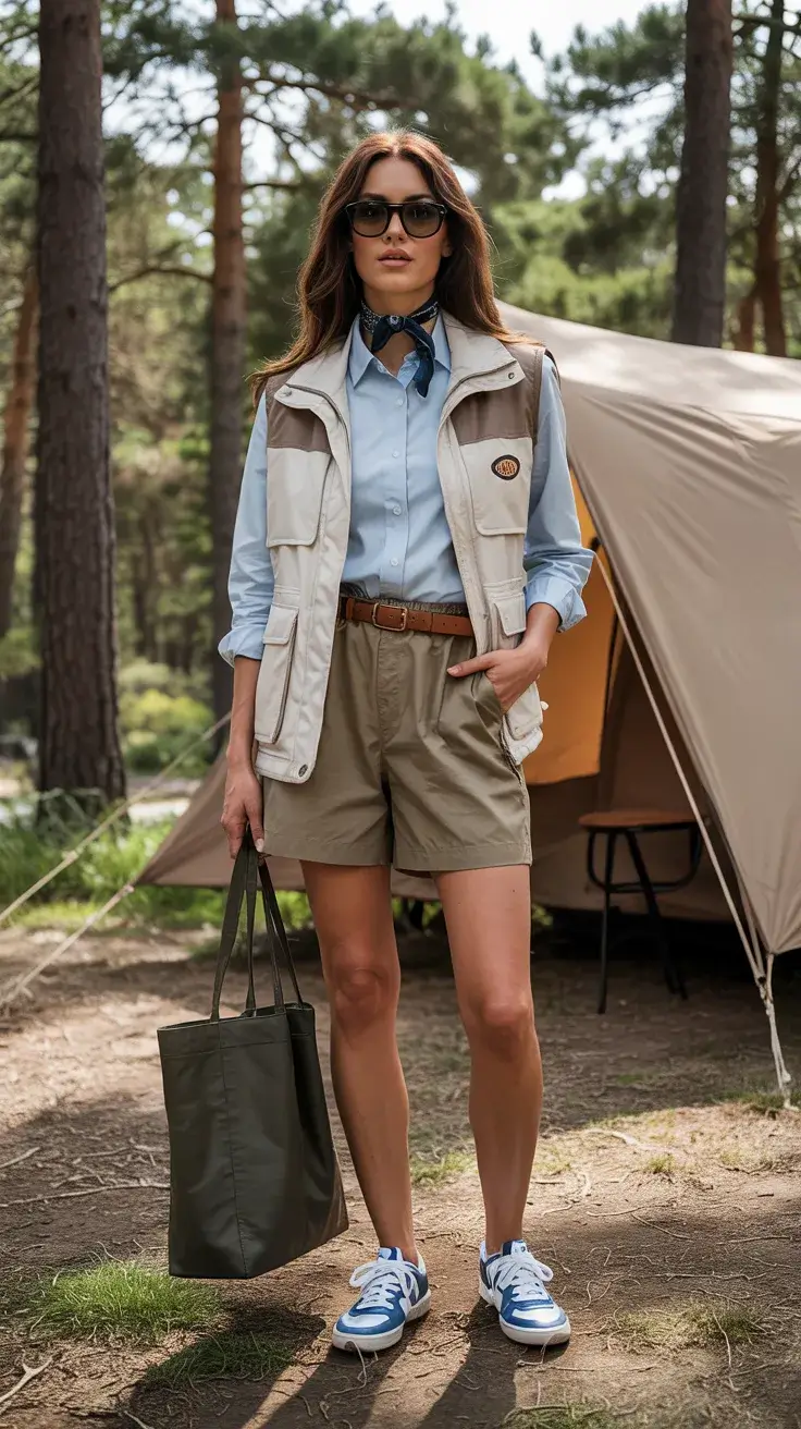 23 Trendy Camping Outfits for Spring 2026 That Are Comfortable and Chic
