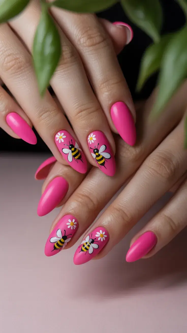 25 Bold Spring Hot Pink Nails 2026 That Make a Statement