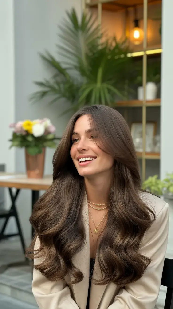 24 Chic Spring Dark Brown Hair Color Ideas 2026 for a Fresh and Elegant Look