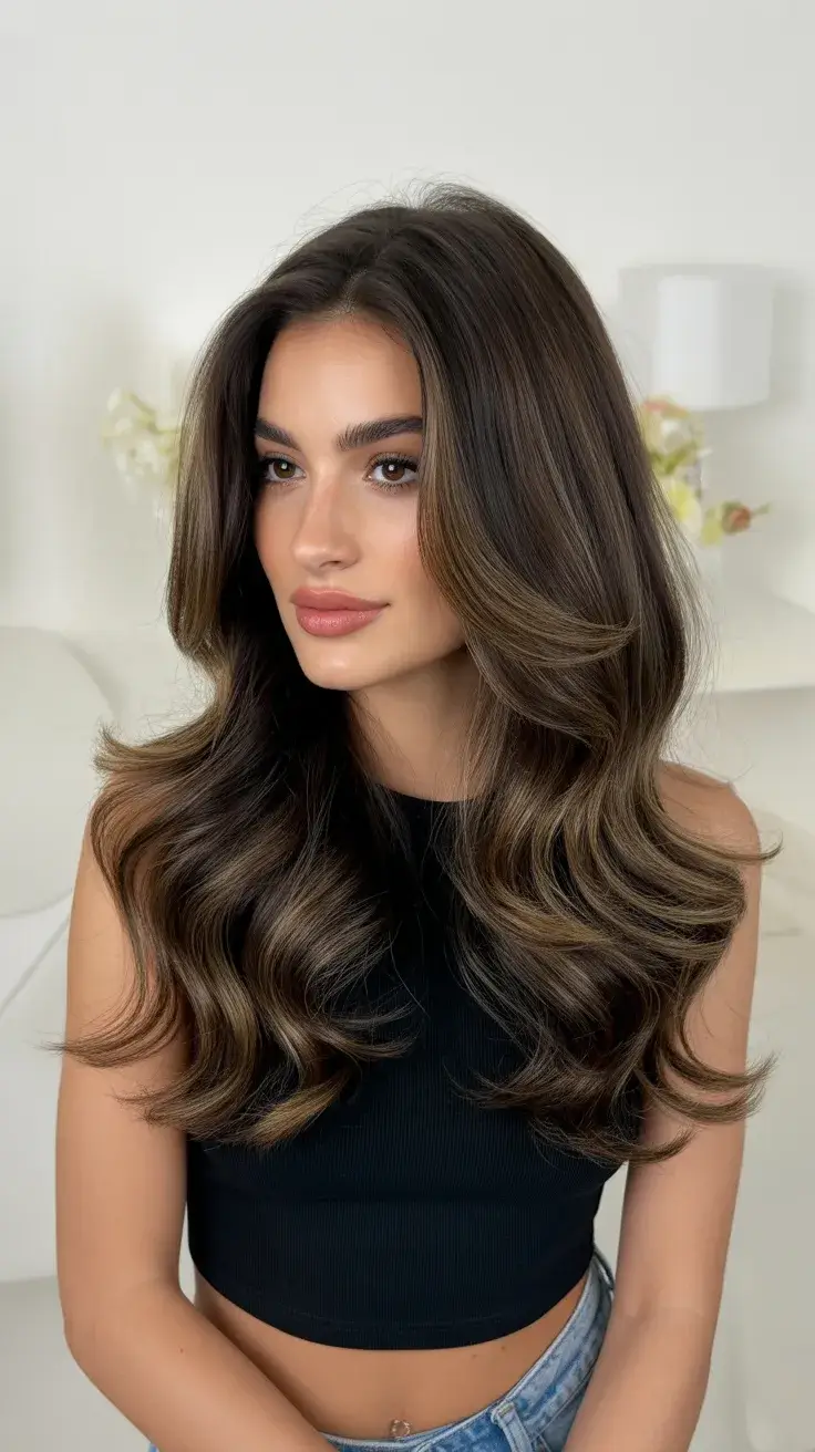 24 Chic Spring Dark Brown Hair Color Ideas 2026 for a Fresh and Elegant Look