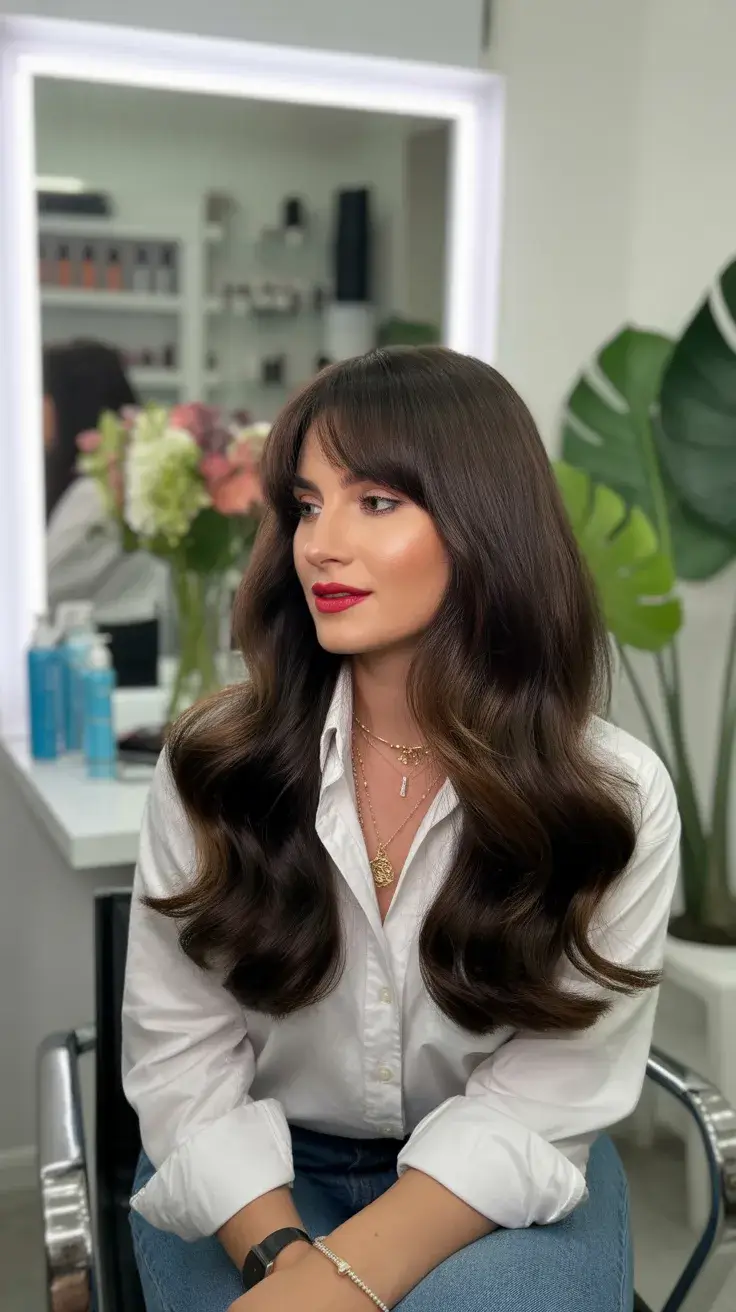 24 Chic Spring Dark Brown Hair Color Ideas 2026 for a Fresh and Elegant Look