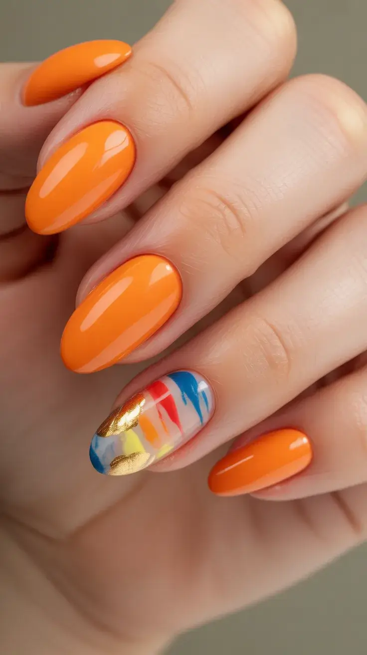 25 Stylish Spring Orange Nails for 2026 You’ll Want to Try