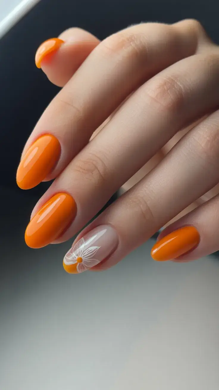 25 Stylish Spring Orange Nails for 2026 You’ll Want to Try
