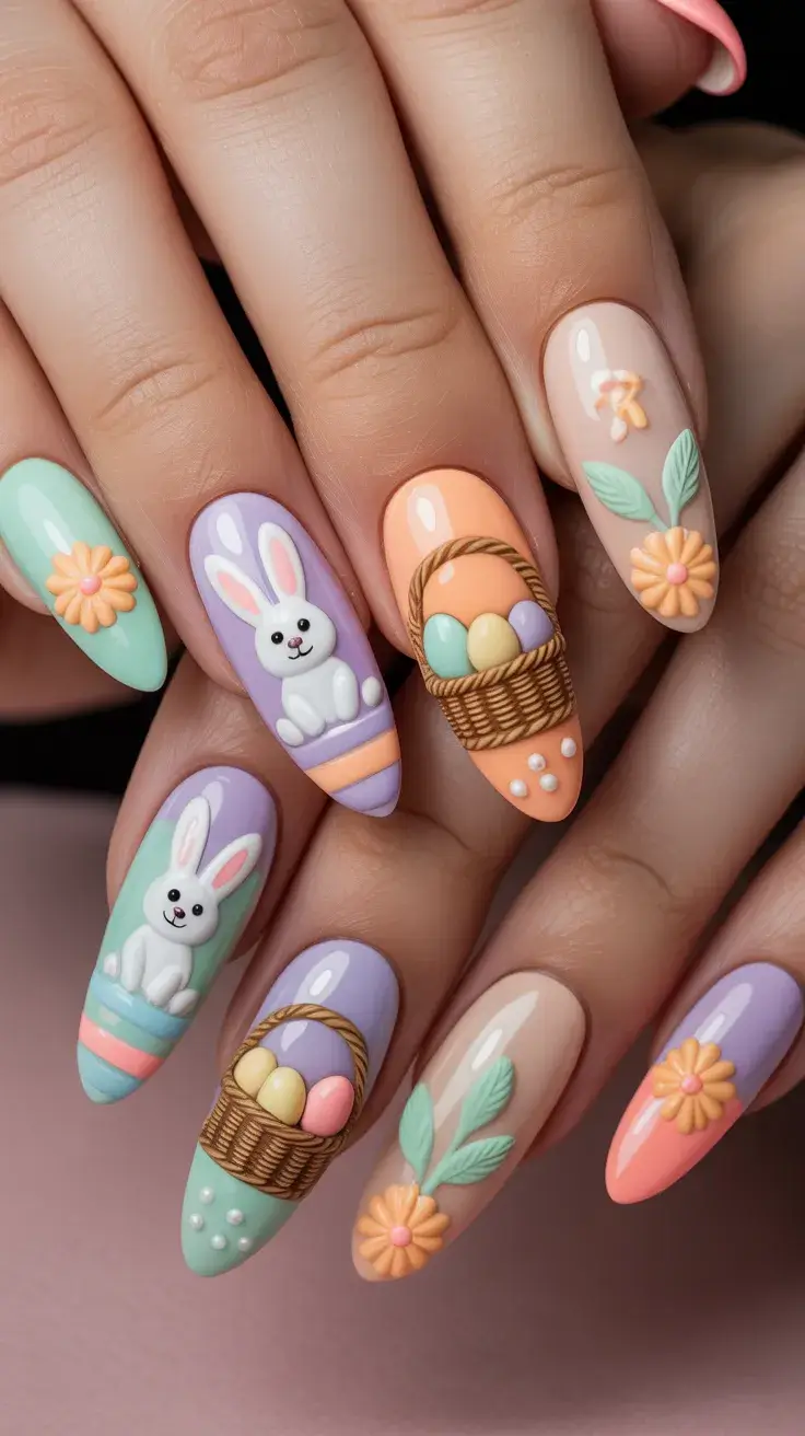 25 Cute Easter Nail Art Ideas 2026: Adorable Spring Manicure Inspiration