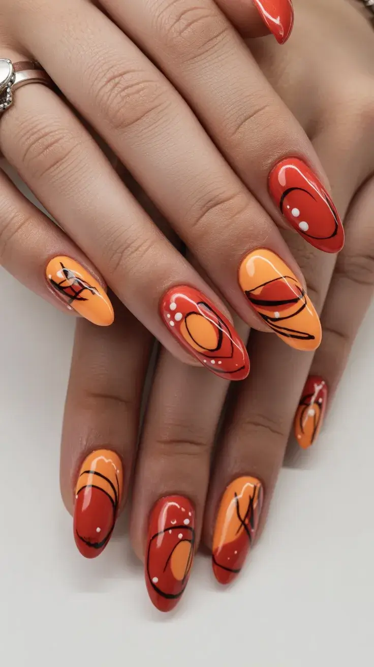 25 Stylish Spring Orange Nails for 2026 You’ll Want to Try