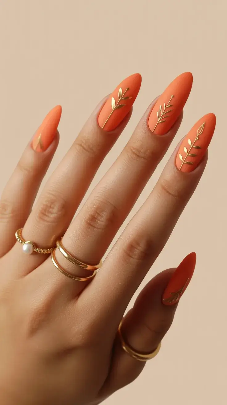 25 Stylish Spring Orange Nails for 2026 You’ll Want to Try
