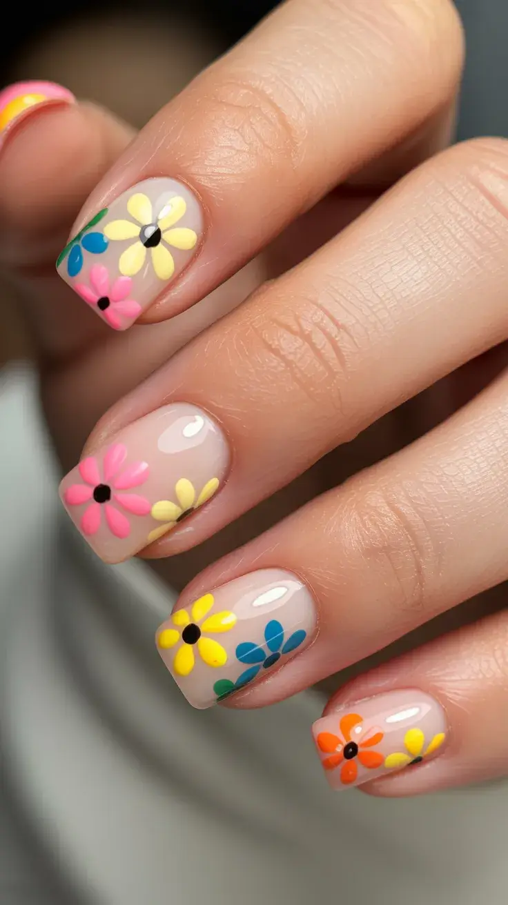24 Fresh Spring Nails Square Looks 2026: Trendy Square Nail Ideas for Spring
