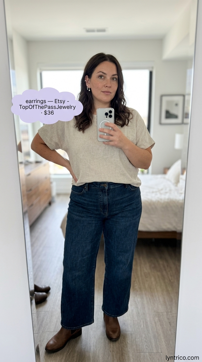 Chic Plus Size Summer Outfits 2026 Flattering plus size summer outfits for women 2026: Black wide-leg pants set with white tank and platform sandals for a city stroll.