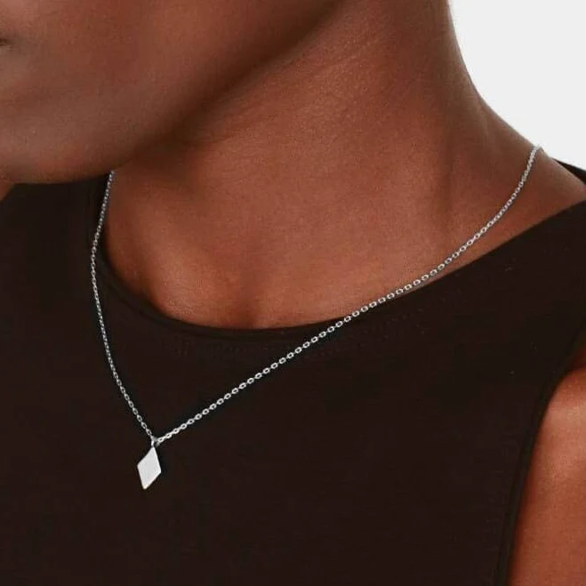 accessory 925 Sterling Silver Minimal Geometry Necklace Etsy - REDCHERRYBLVD $34.65