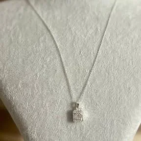 accessory 925 Sterling Silver Minimalist CZ Pendant Necklace Etsy - Seller $21.01