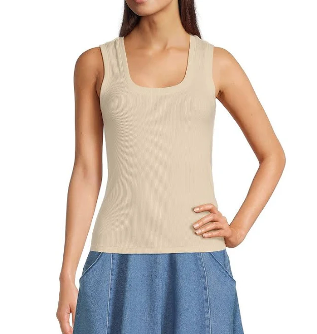 top A Loves A Ribbed Knit Sleeveless Tank Dillard's $29