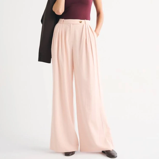 pants Abercrombie & Fitch Women's High Rise Crepe Palazzo Pants Abercrombie & Fitch $59.99