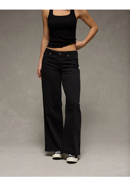 wide leg outfits AE Dreamy Drape Stretch Low-Rise Ultra Wide-Leg Pants American Eagle Outfitters $35.97