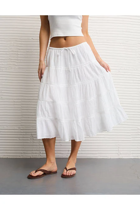 bottom AE Midi Skirt Women's American Eagle Outfitters $56.95