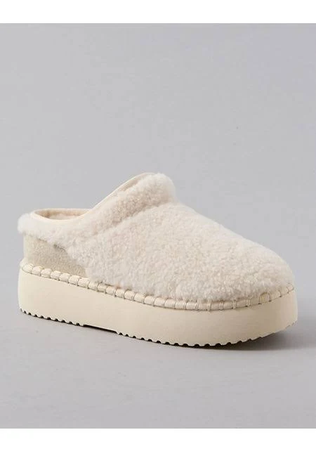 shoes AE Women's Sherpa Scuff Slide American Eagle Outfitters $17.98