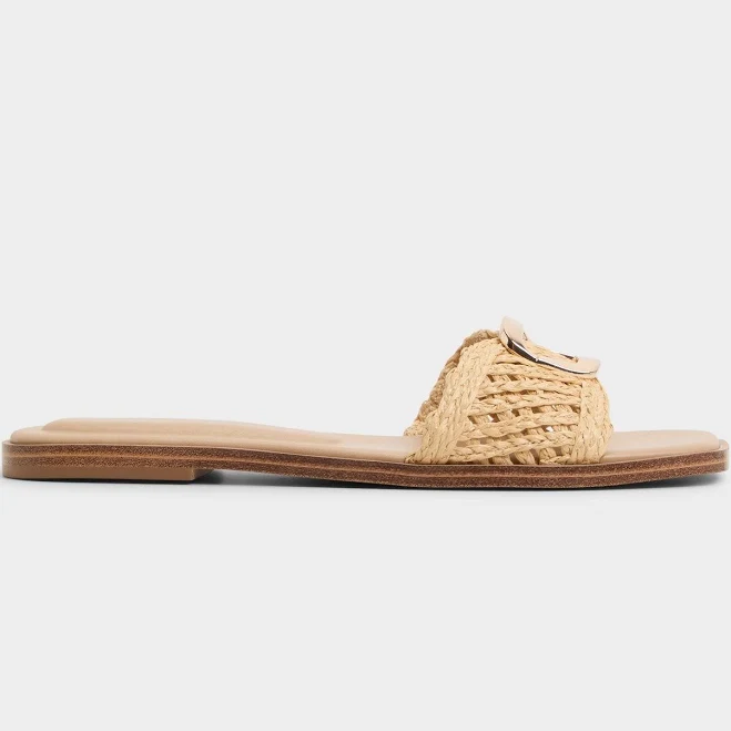shoes Aldo Tidella Slide Sandals in Natural, 6 ALDO Shoes $39.97