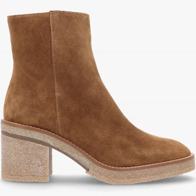 shoes Alpe Airy Suede Block Heel Ankle Boots Daniel Footwear $125.1