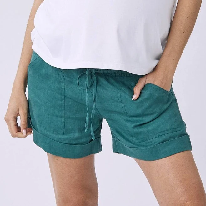 shorts Angel Maternity Maternity Linen Shorts Angel Maternity US $27