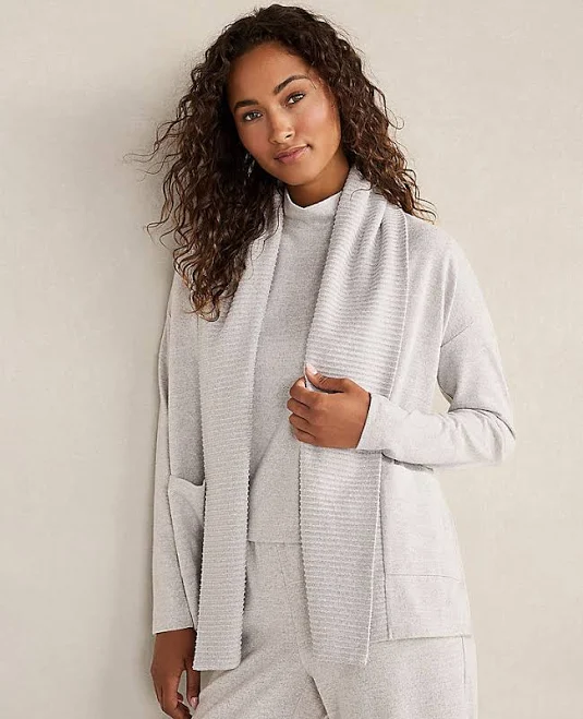 accessory Ann Taylor Women's Haven Well Within Cozy Knit Open Front Cardigan Ann Taylor $54.5