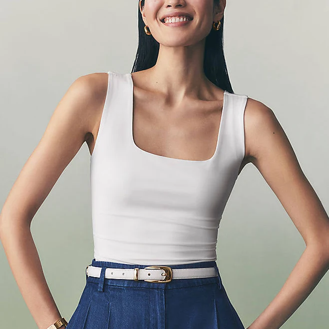 top Ann Taylor Women's Square Neck Tank Top Ann Taylor $22.69