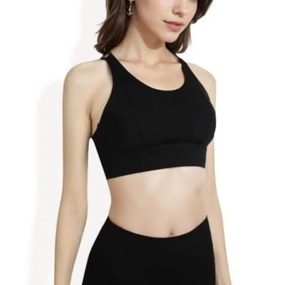 top Anna-Kaci Feinuhan Women's High Impact Sports Bra with Wide Band and Racerback Design Target $39