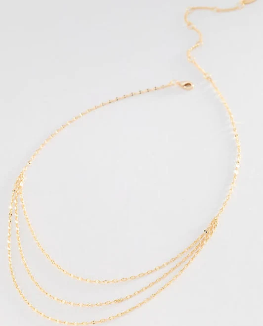 accessory Anthropologie Layered Triple Chain Necklace Anthropologie $29.95