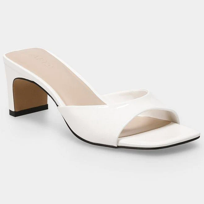 shoes Apt. 9 Tammy Women's Open Back Mule Heels, White Kohl's $25.49