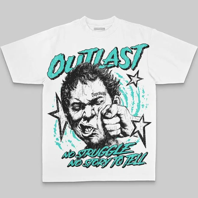top Aqua Oversize Print Outlast Dopeskill Graphic T-Shirt DopeSkill Brand $34.99