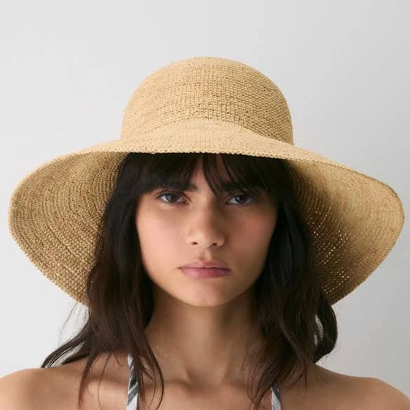 accessory Aritzia Sunbeam Raffia Medium-Brim Hat Aritzia $78