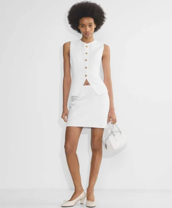 sleeveless top Aritzia Wilfred Women's Cruiselinen Regal Vest Aritzia $118