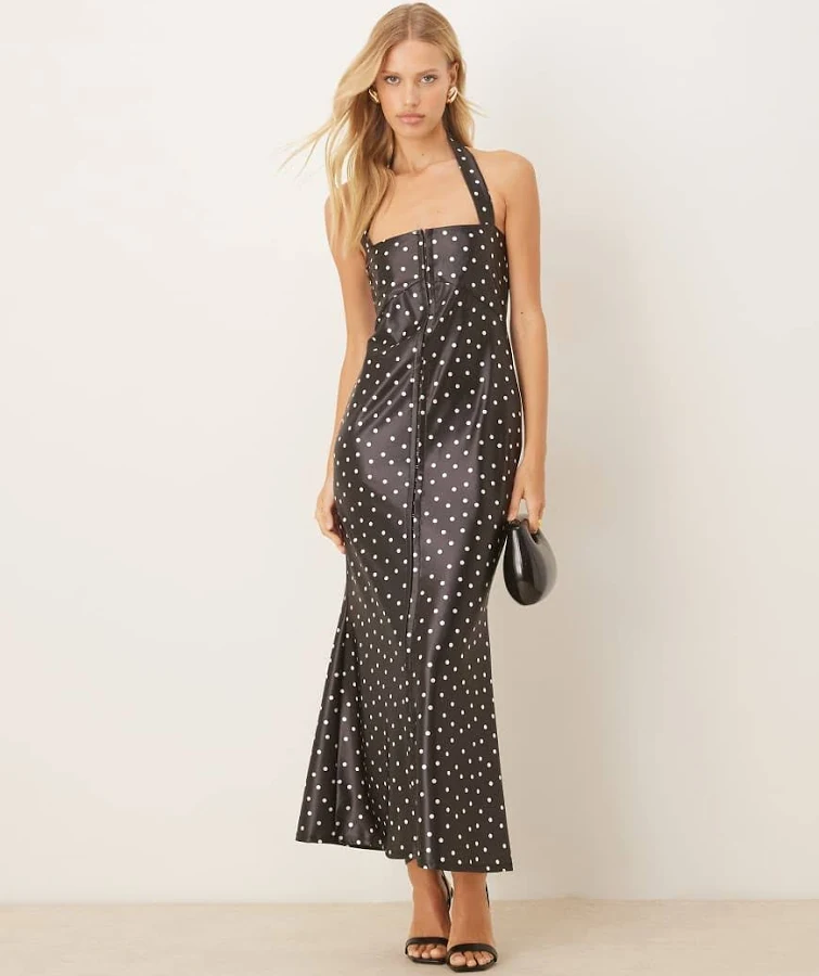 dress ASOS Design Printed Stretch Satin Midi Dress ASOS $18.74